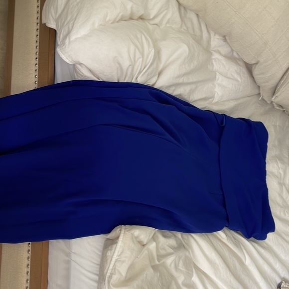 Like new condition Jay Godfrey Blue Strapless Pop Over Jumpsuit size 4 - Picture 4 of 6